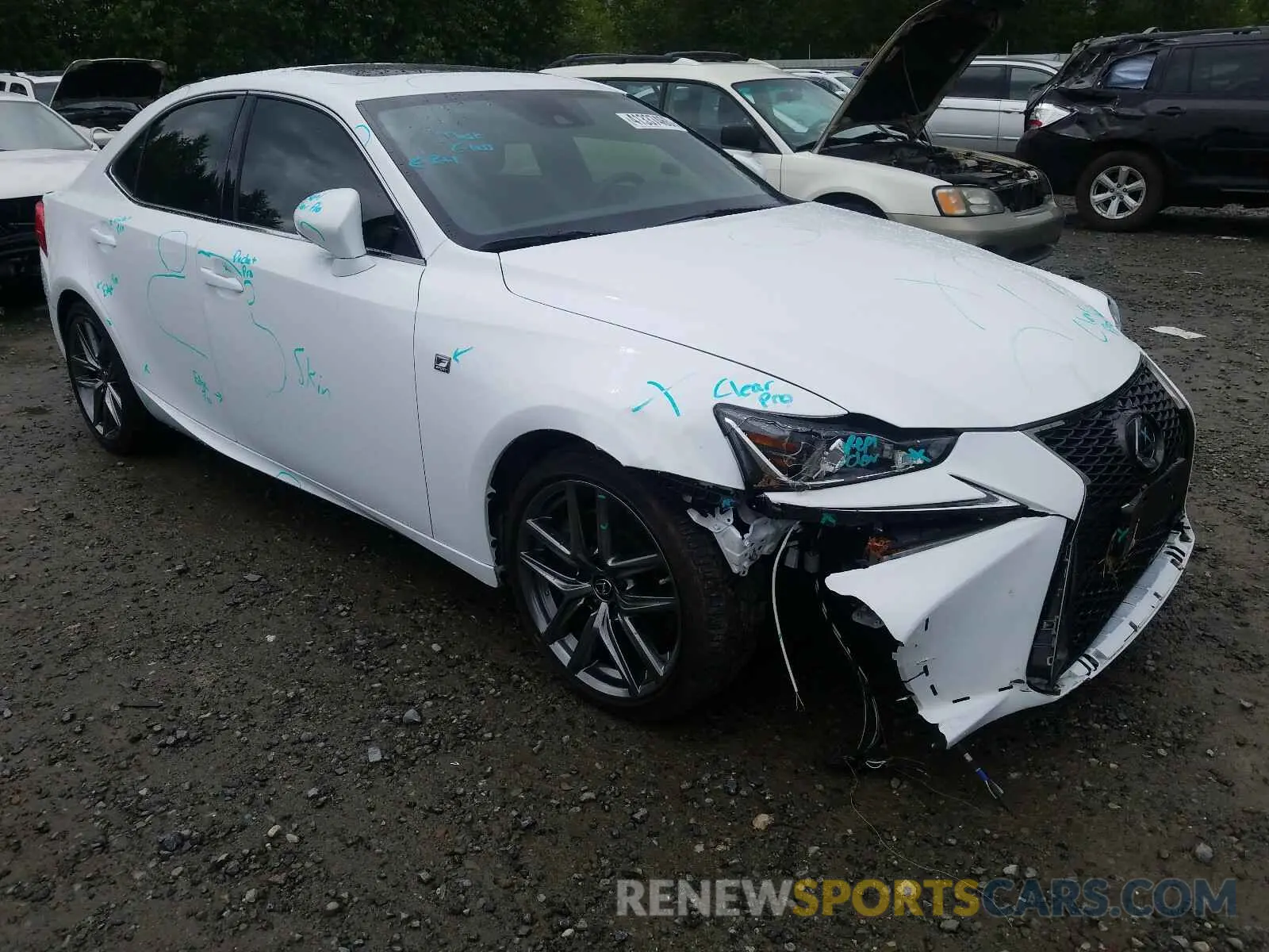 1 fotografías del automóvil dañado JTHC81D22K5034016 LEXUS IS 2019
