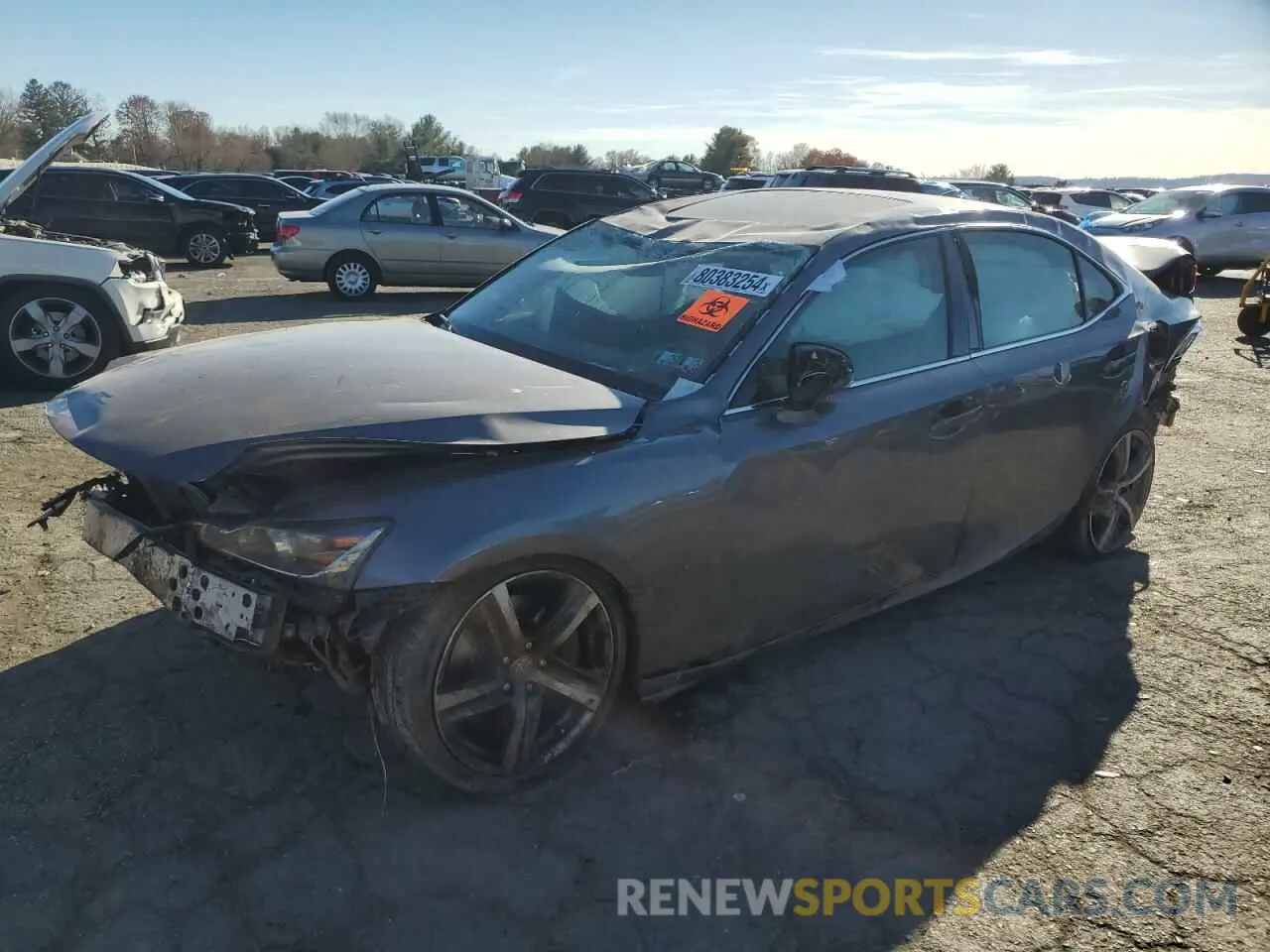 1 fotografías del automóvil dañado JTHC81D24K5035331 LEXUS IS 2019
