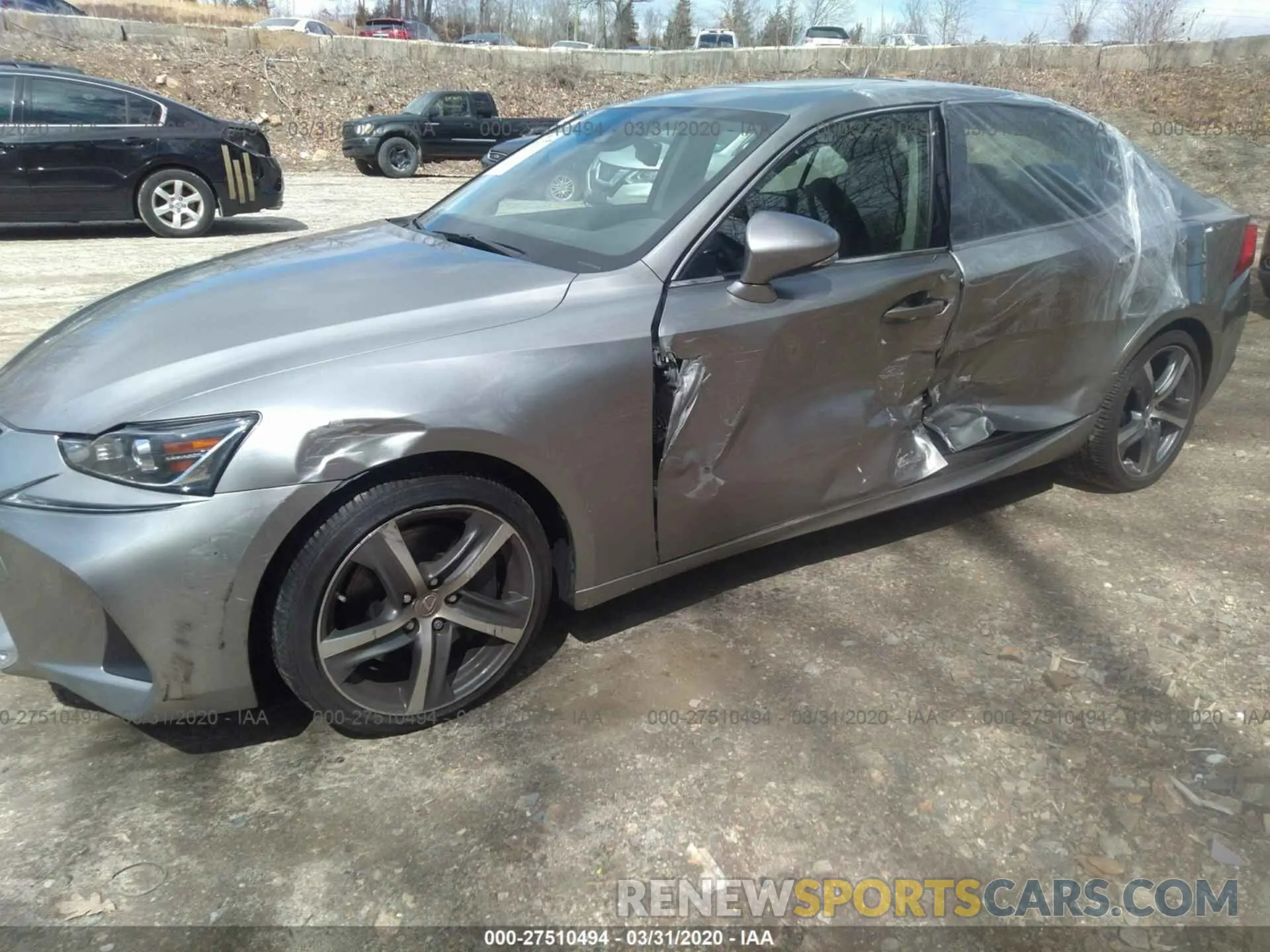 6 fotografías del automóvil dañado JTHC81D25K5037007 LEXUS IS 2019
