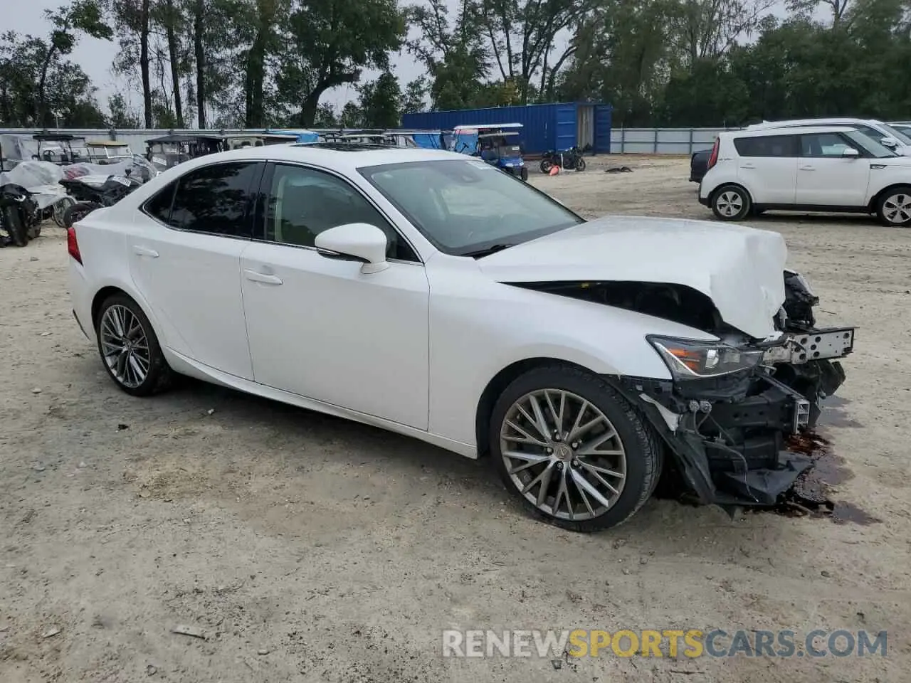 4 fotografías del automóvil dañado JTHC81D25K5038304 LEXUS IS 2019