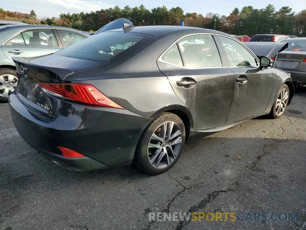 3 fotografías del automóvil dañado JTHC81D26K5039235 LEXUS IS 2019