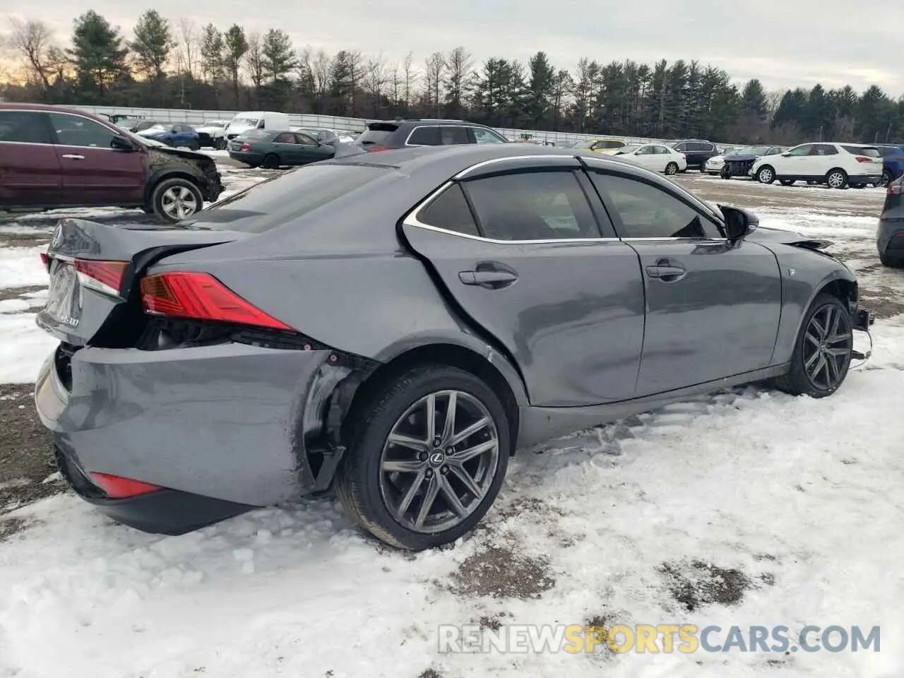 3 fotografías del automóvil dañado JTHC81D27K5035808 LEXUS IS 2019