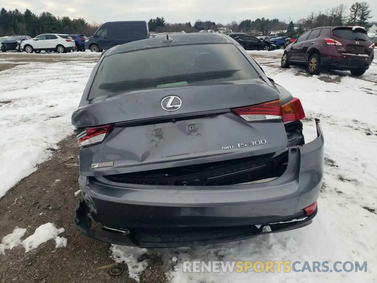 6 fotografías del automóvil dañado JTHC81D27K5035808 LEXUS IS 2019