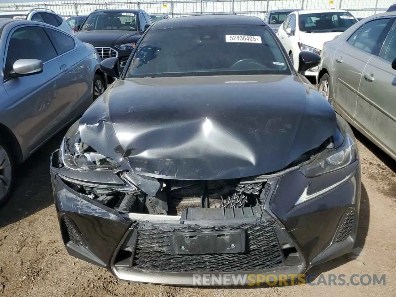 5 fotografías del automóvil dañado JTHC81D27K5039163 LEXUS IS 2019