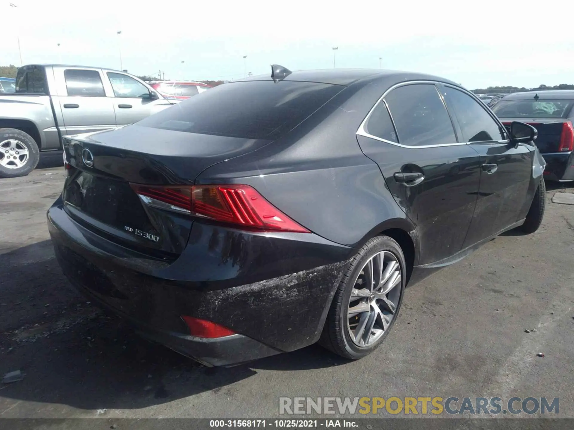 4 fotografías del automóvil dañado JTHC81D29K5034725 LEXUS IS 2019