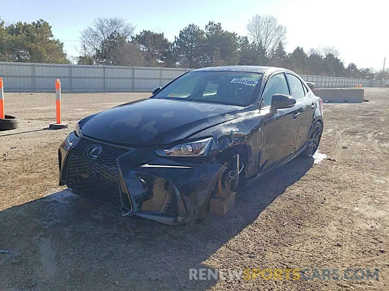 1 fotografías del automóvil dañado JTHC81D2XK5039979 LEXUS IS 2019