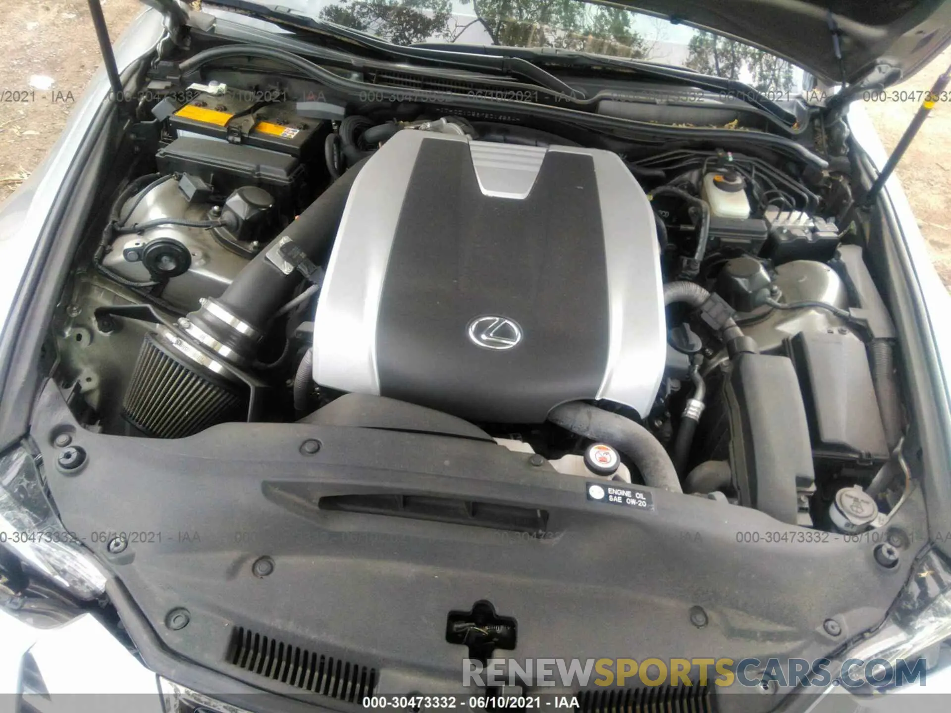 10 fotografías del automóvil dañado JTHCZ1D28K5016584 LEXUS IS 2019