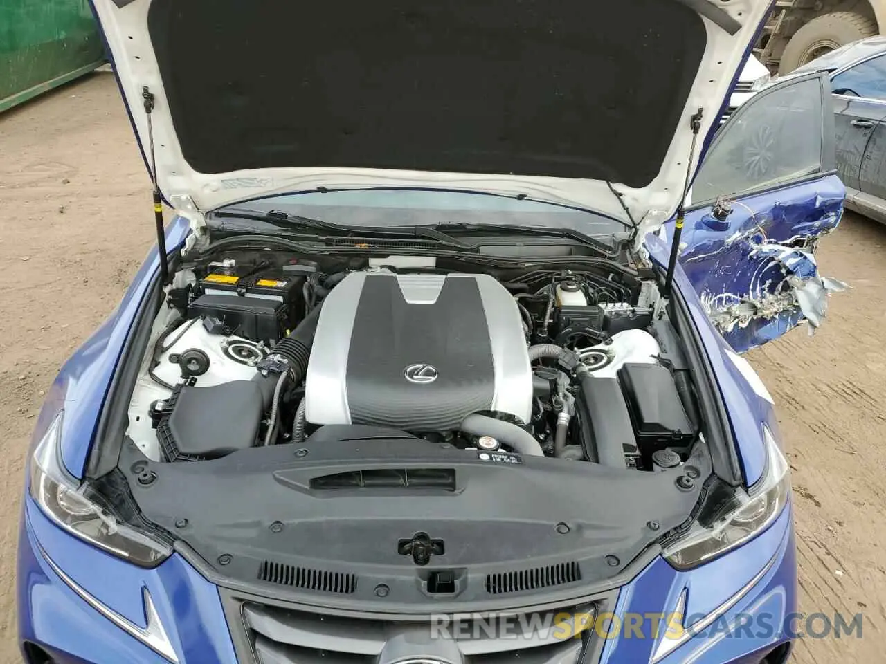 11 fotografías del automóvil dañado JTHA81F29L5041146 LEXUS IS 2020
