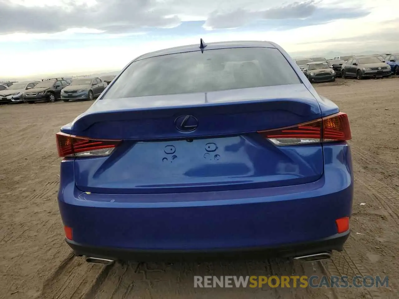 6 fotografías del automóvil dañado JTHA81F29L5041146 LEXUS IS 2020