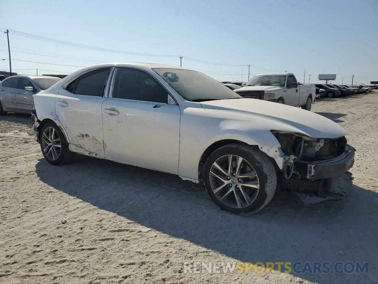 4 fotografías del automóvil dañado JTHAA1D20L5105050 LEXUS IS 2020