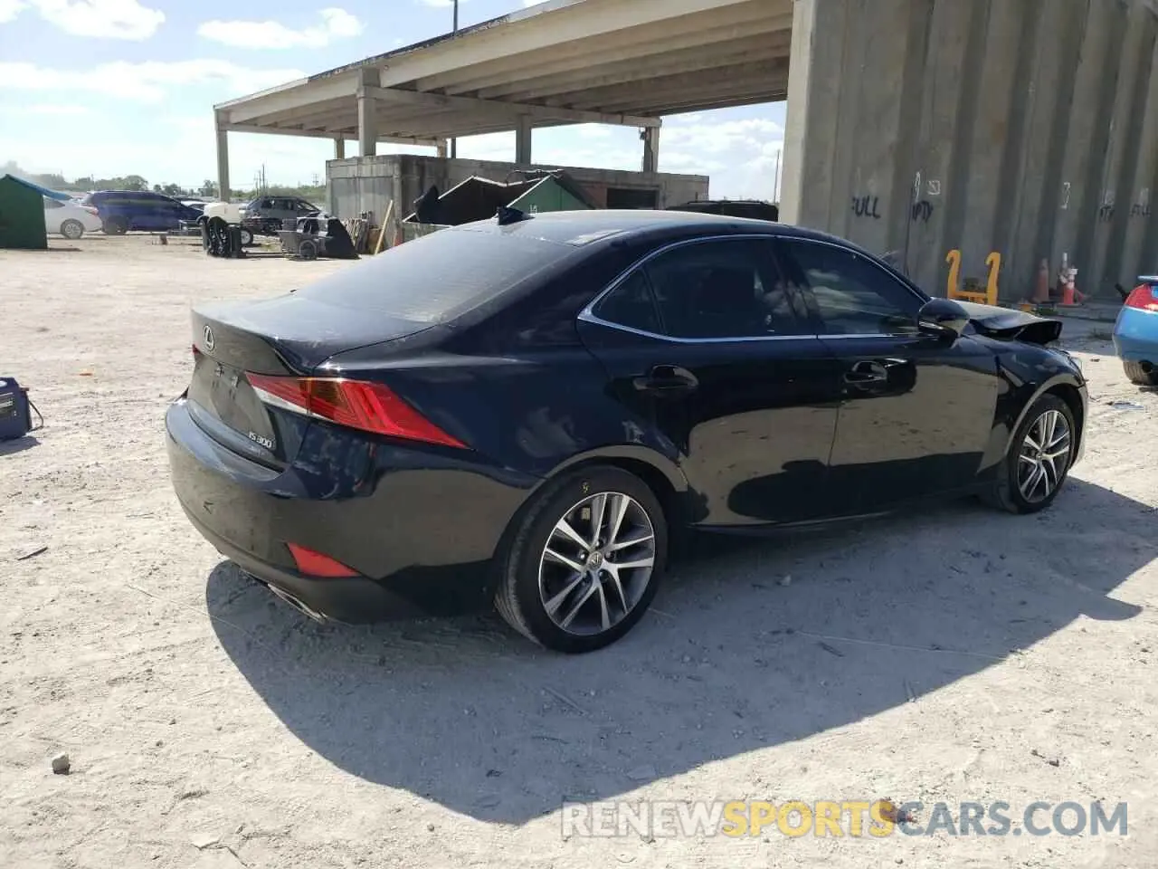 4 fotografías del automóvil dañado JTHAA1D21L5105865 LEXUS IS 2020