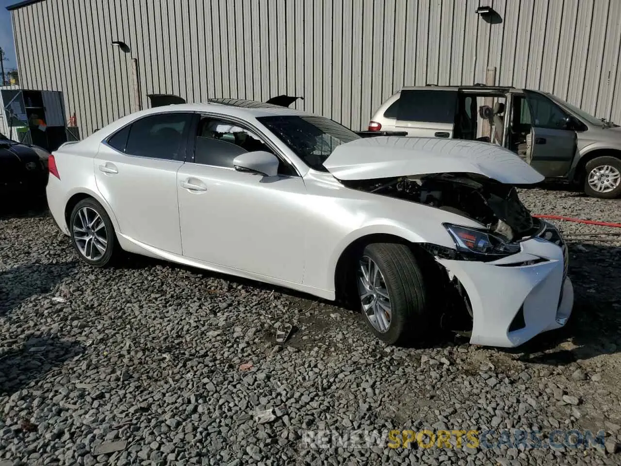 4 fotografías del automóvil dañado JTHAA1D21L5106126 LEXUS IS 2020