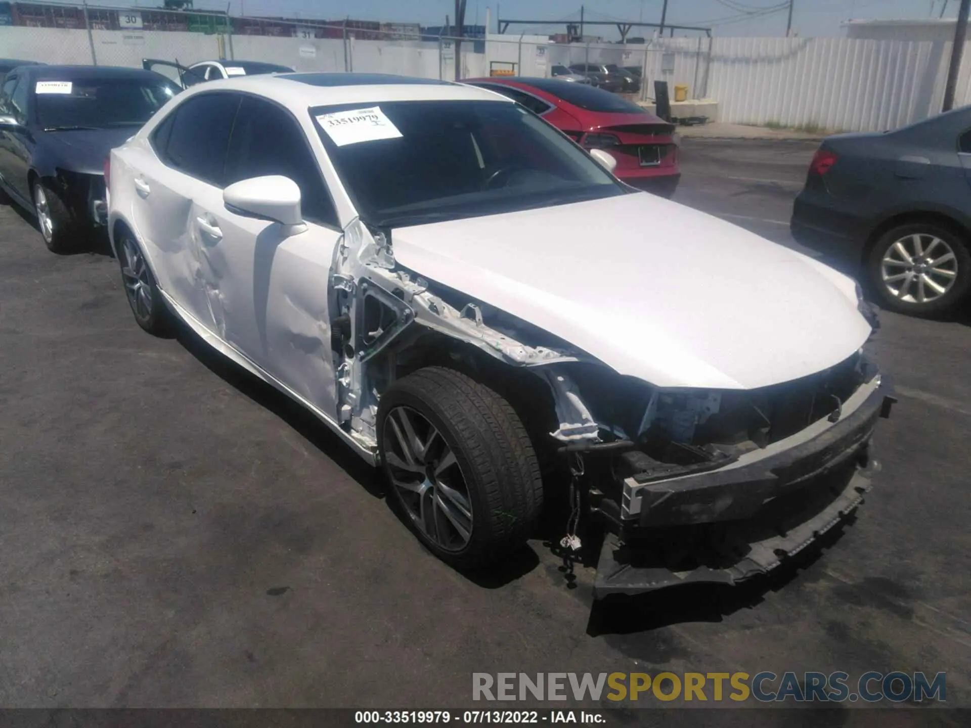 1 fotografías del automóvil dañado JTHAA1D26L5101956 LEXUS IS 2020