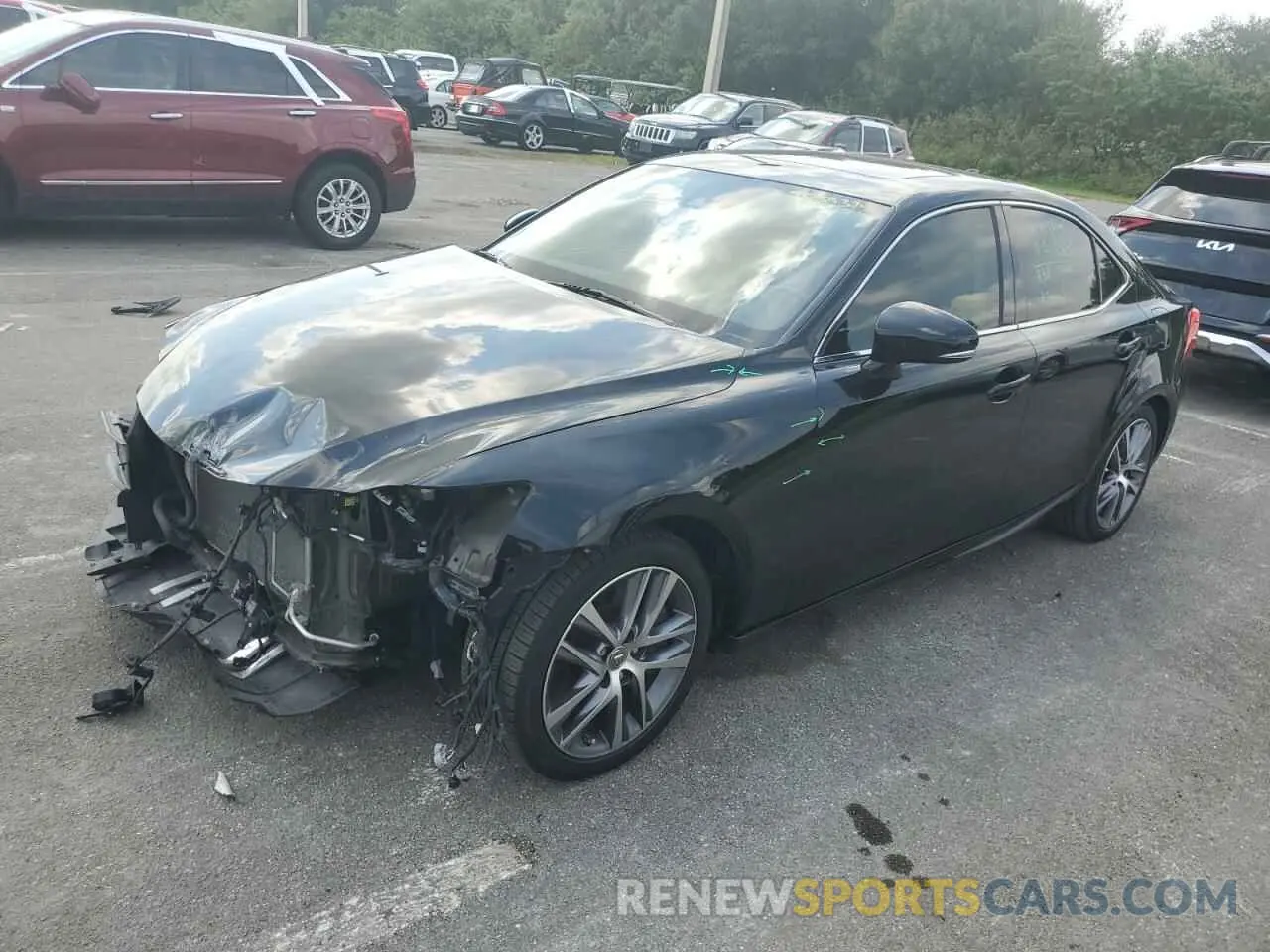 1 fotografías del automóvil dañado JTHAA1D29L5101837 LEXUS IS 2020