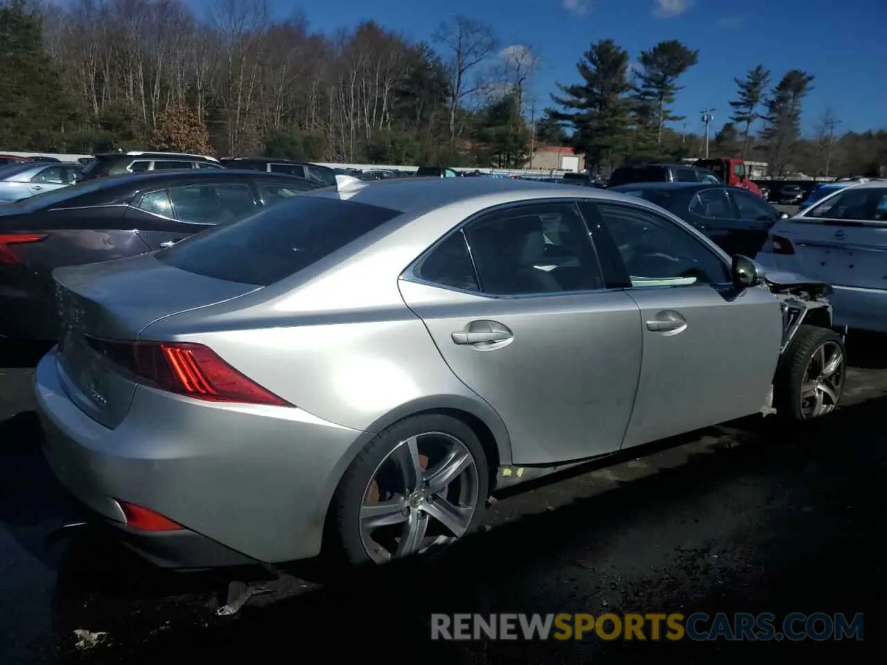 3 fotografías del automóvil dañado JTHD81F20L5041484 LEXUS IS 2020