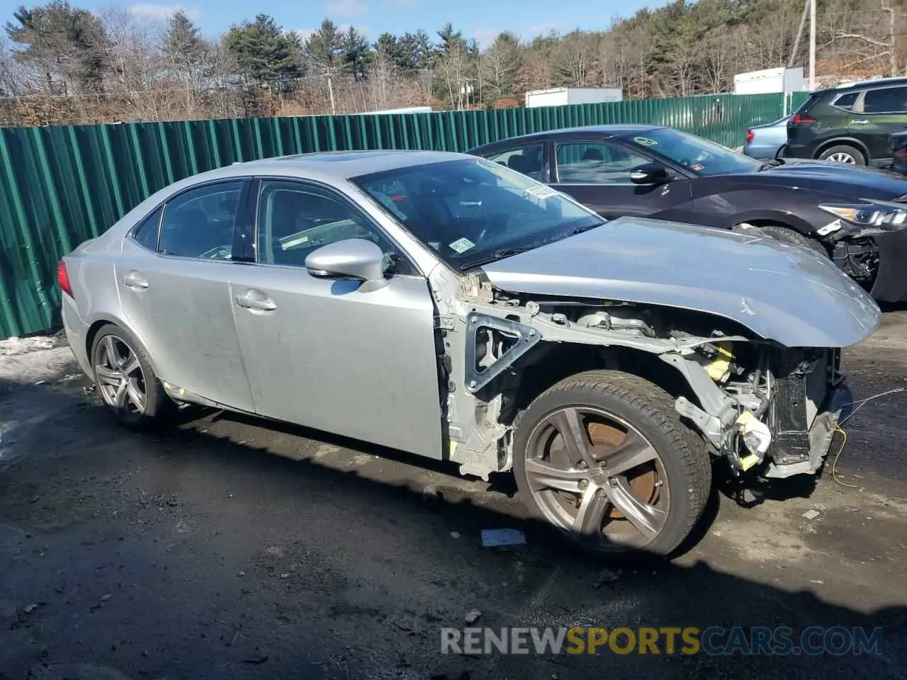 4 fotografías del automóvil dañado JTHD81F20L5041484 LEXUS IS 2020