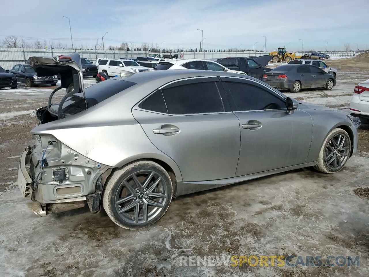 3 fotografías del automóvil dañado JTHD81F22L5040840 LEXUS IS 2020