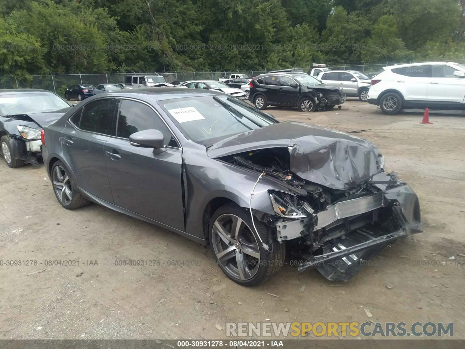 1 fotografías del automóvil dañado JTHD81F25L5040430 LEXUS IS 2020