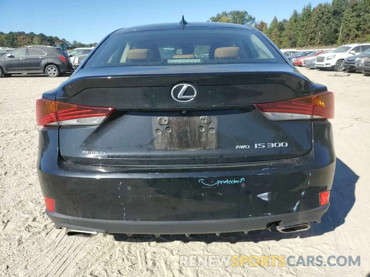 6 fotografías del automóvil dañado JTHD81F27L5041188 LEXUS IS 2020