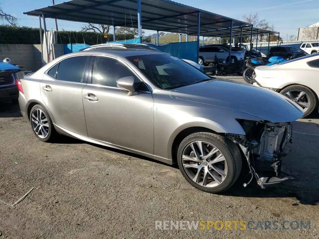 4 fotografías del automóvil dañado JTHDA1D25L5107518 LEXUS IS 2020