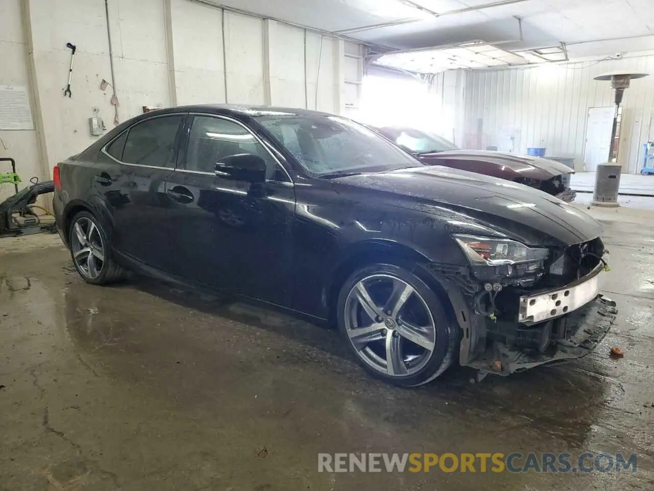 4 fotografías del automóvil dañado JTHDA1D2XL5107157 LEXUS IS 2020