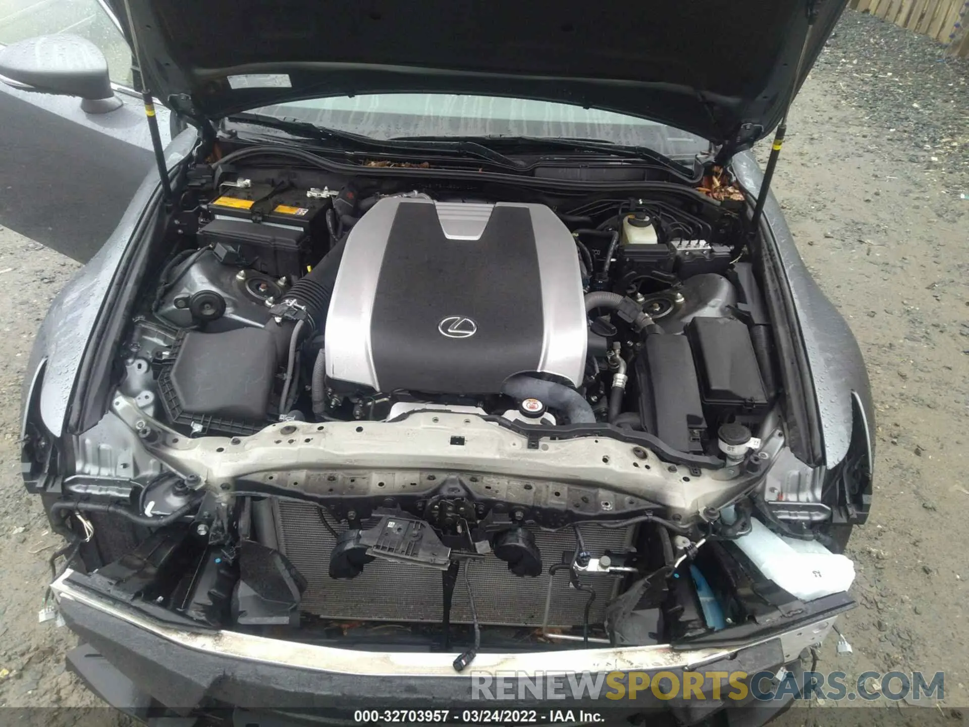 10 fotografías del automóvil dañado JTHG81F21L5041104 LEXUS IS 2020