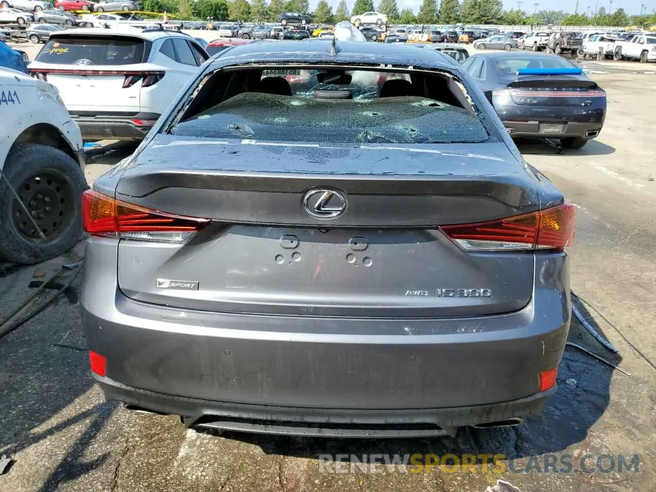 6 fotografías del automóvil dañado JTHG81F26L5042300 LEXUS IS 2020