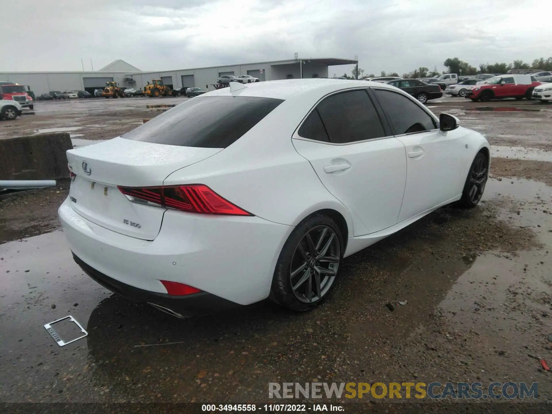 4 fotografías del automóvil dañado JTHGA1D20L5103003 LEXUS IS 2020