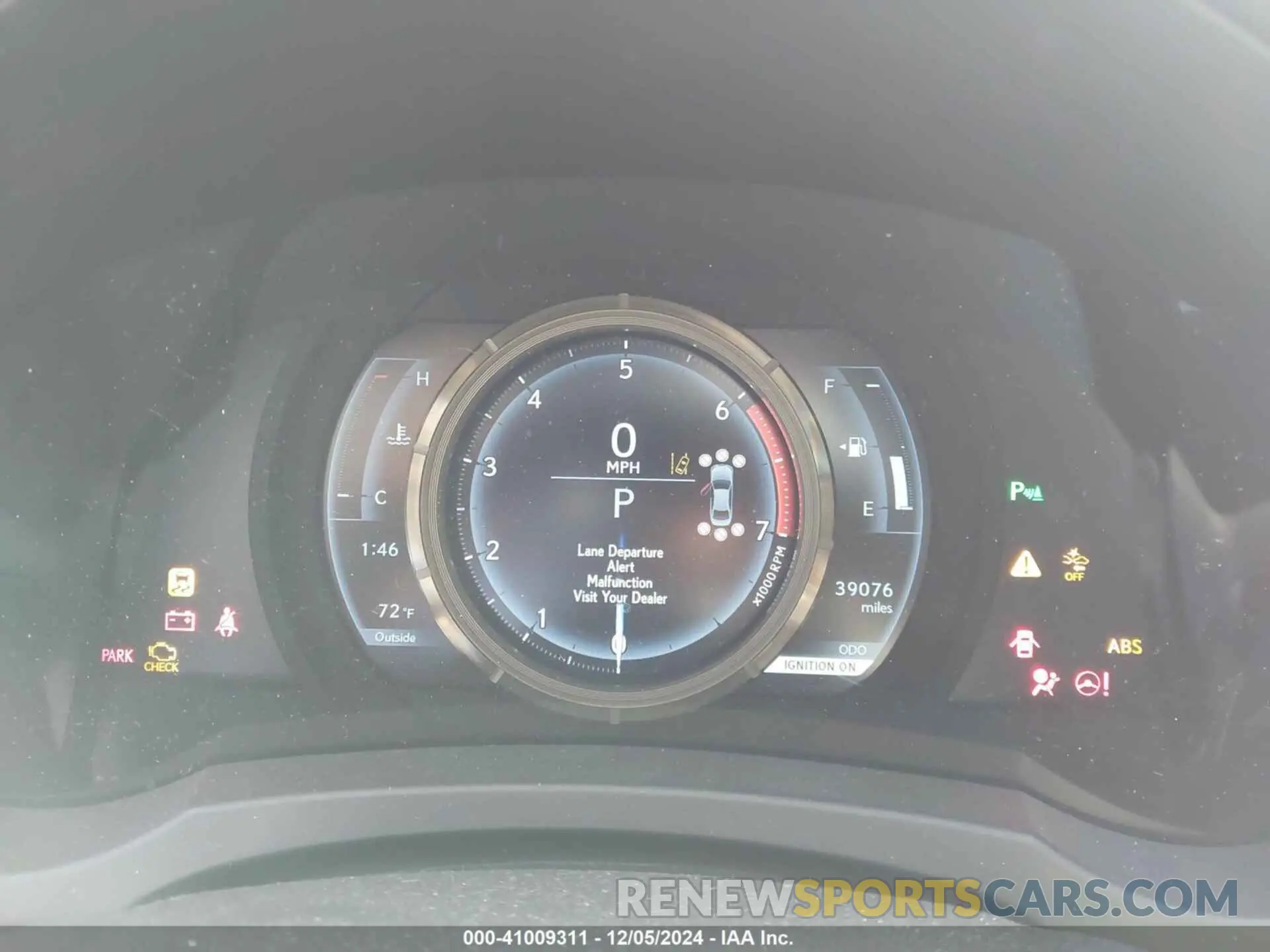 7 fotografías del automóvil dañado JTHGA1D26L5106214 LEXUS IS 2020