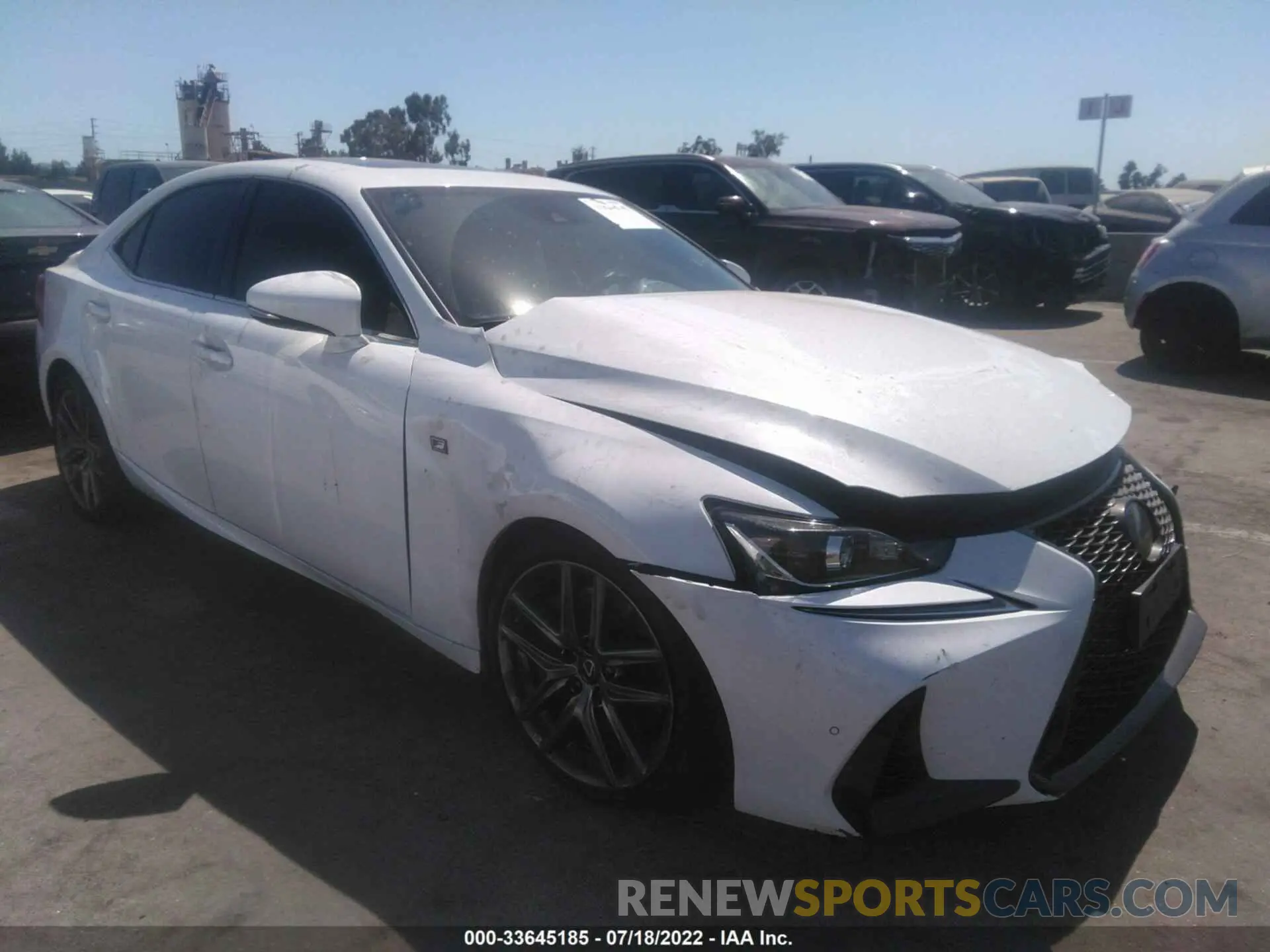 1 fotografías del automóvil dañado JTHGA1D27L5104410 LEXUS IS 2020