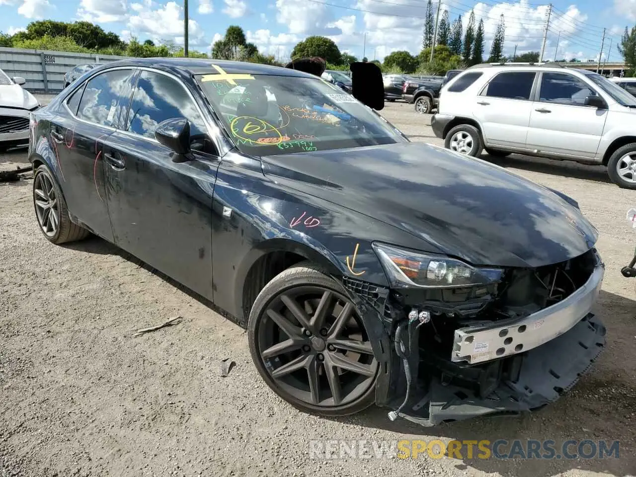 1 fotografías del automóvil dañado JTHGZ1B26L5036760 LEXUS IS 2020