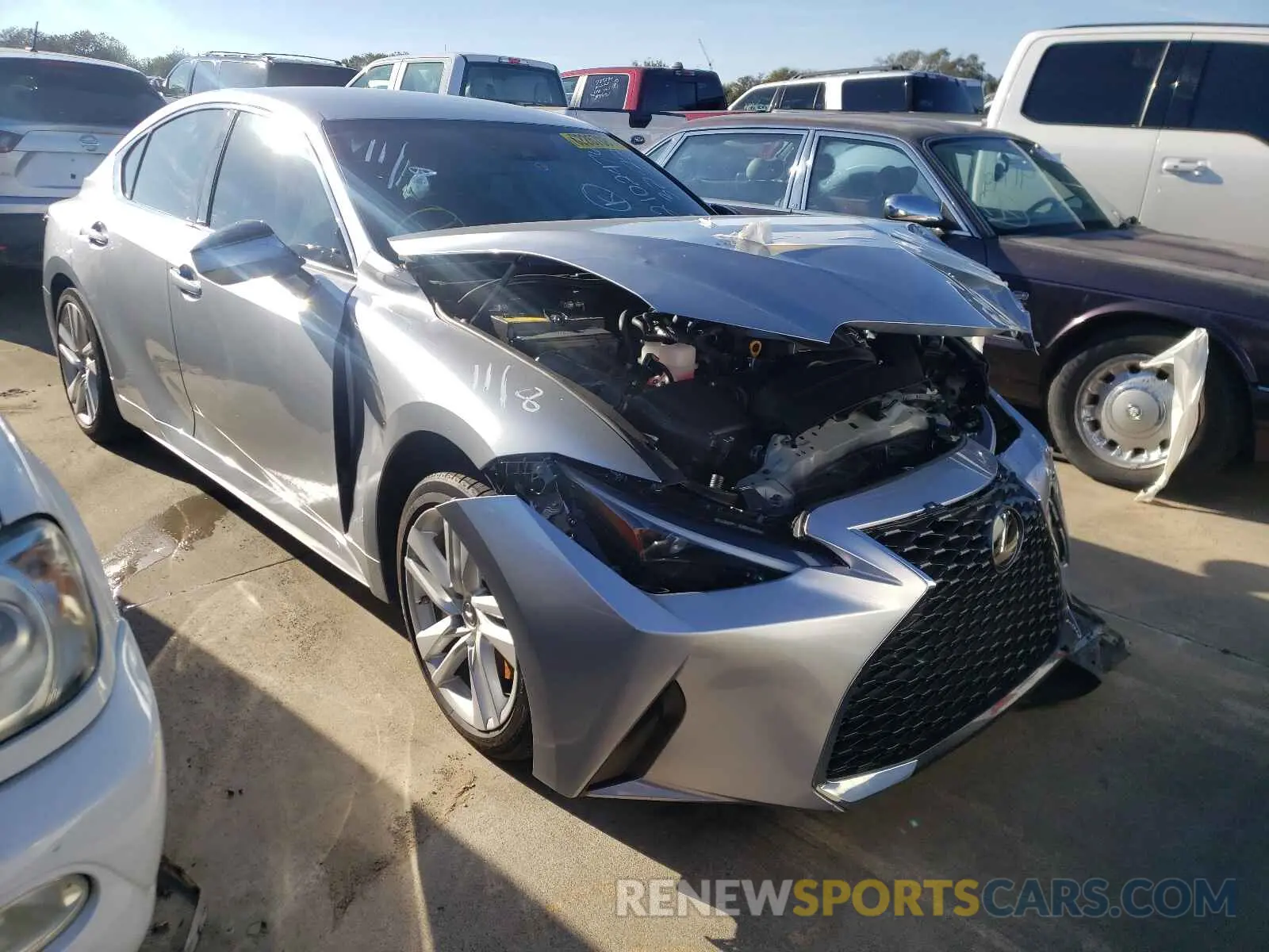 1 fotografías del automóvil dañado JTHAA1D22M5113751 LEXUS IS 2021