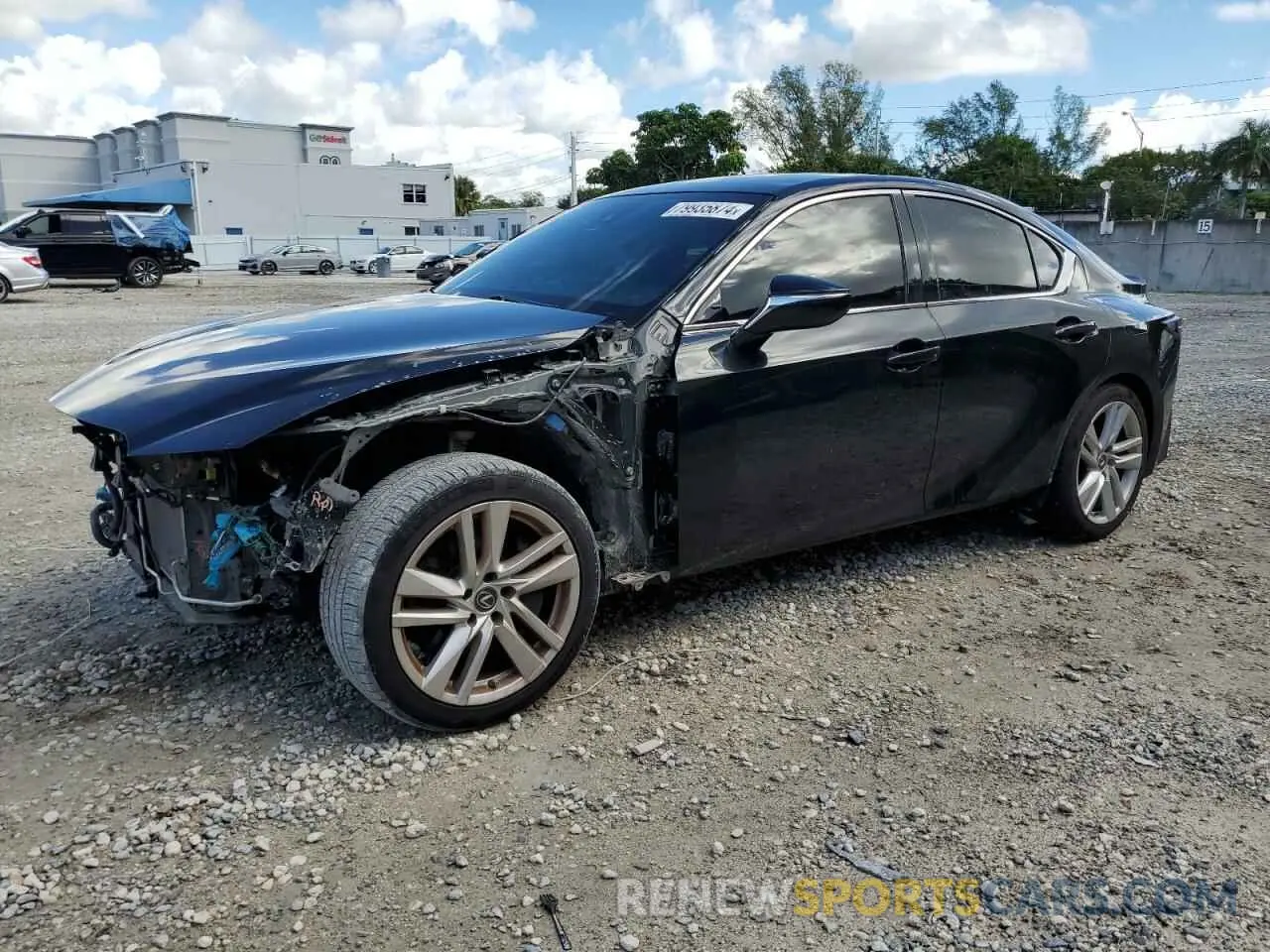 1 fotografías del automóvil dañado JTHAA1D22M5117315 LEXUS IS 2021