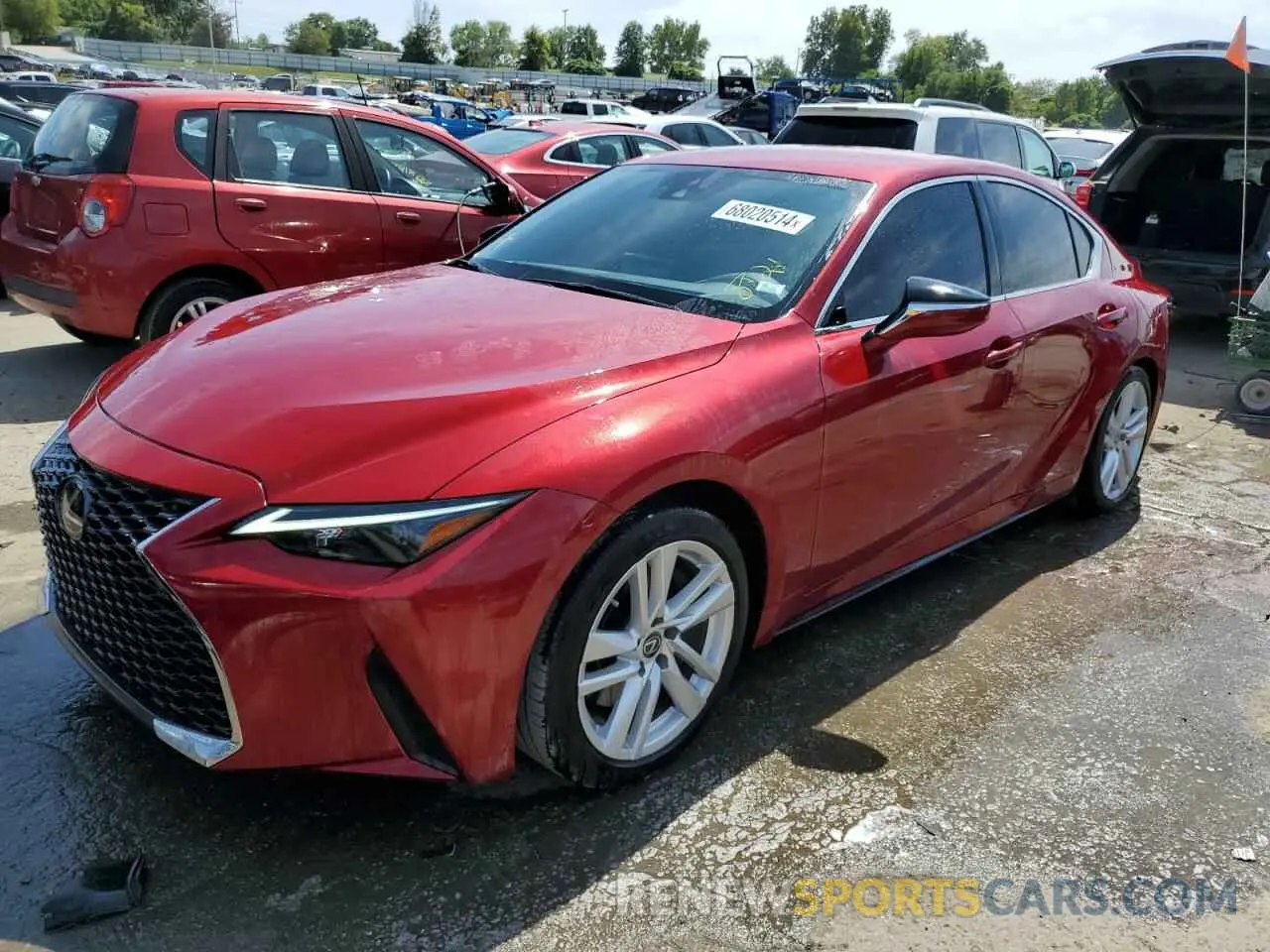 1 fotografías del automóvil dañado JTHAA1D26M5111162 LEXUS IS 2021