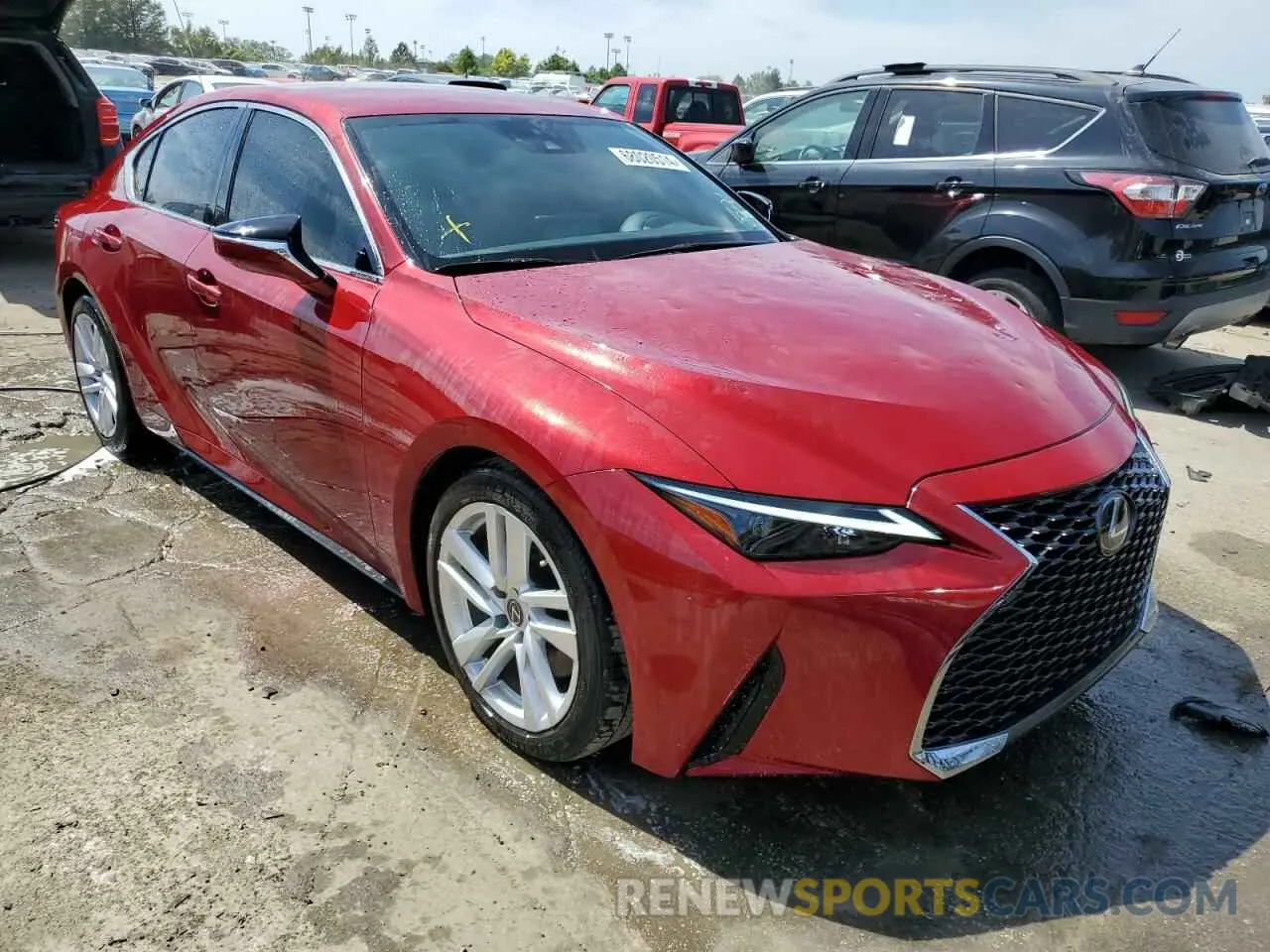 4 fotografías del automóvil dañado JTHAA1D26M5111162 LEXUS IS 2021