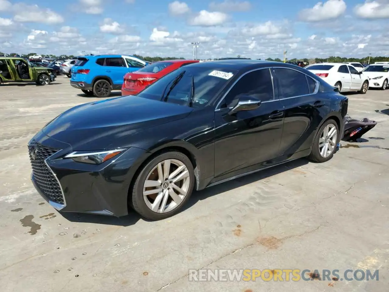 1 fotografías del automóvil dañado JTHAA1D26M5114823 LEXUS IS 2021