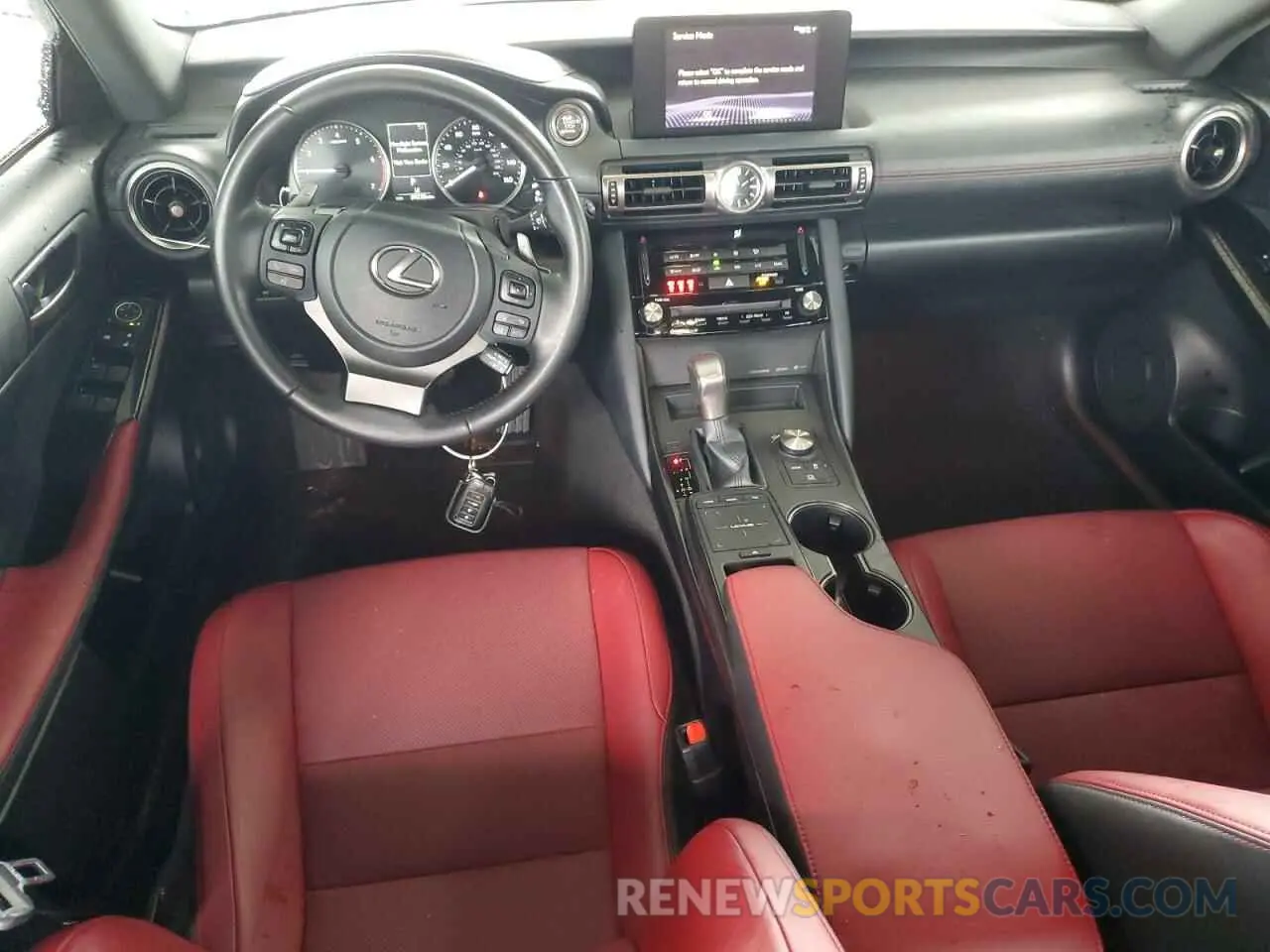 8 fotografías del automóvil dañado JTHAA1D2XM5117871 LEXUS IS 2021