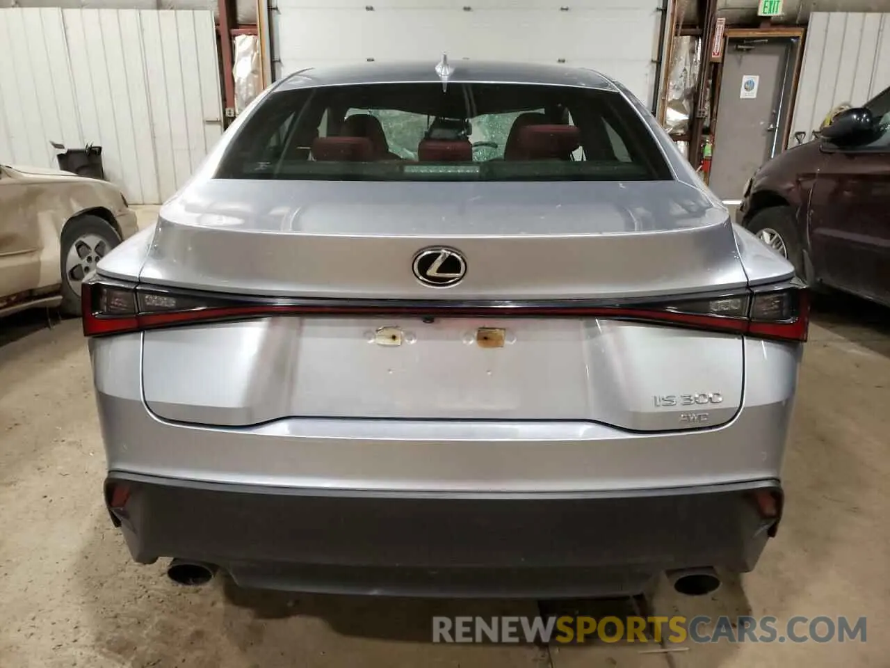 6 fotografías del automóvil dañado JTHC81F20M5047475 LEXUS IS 2021