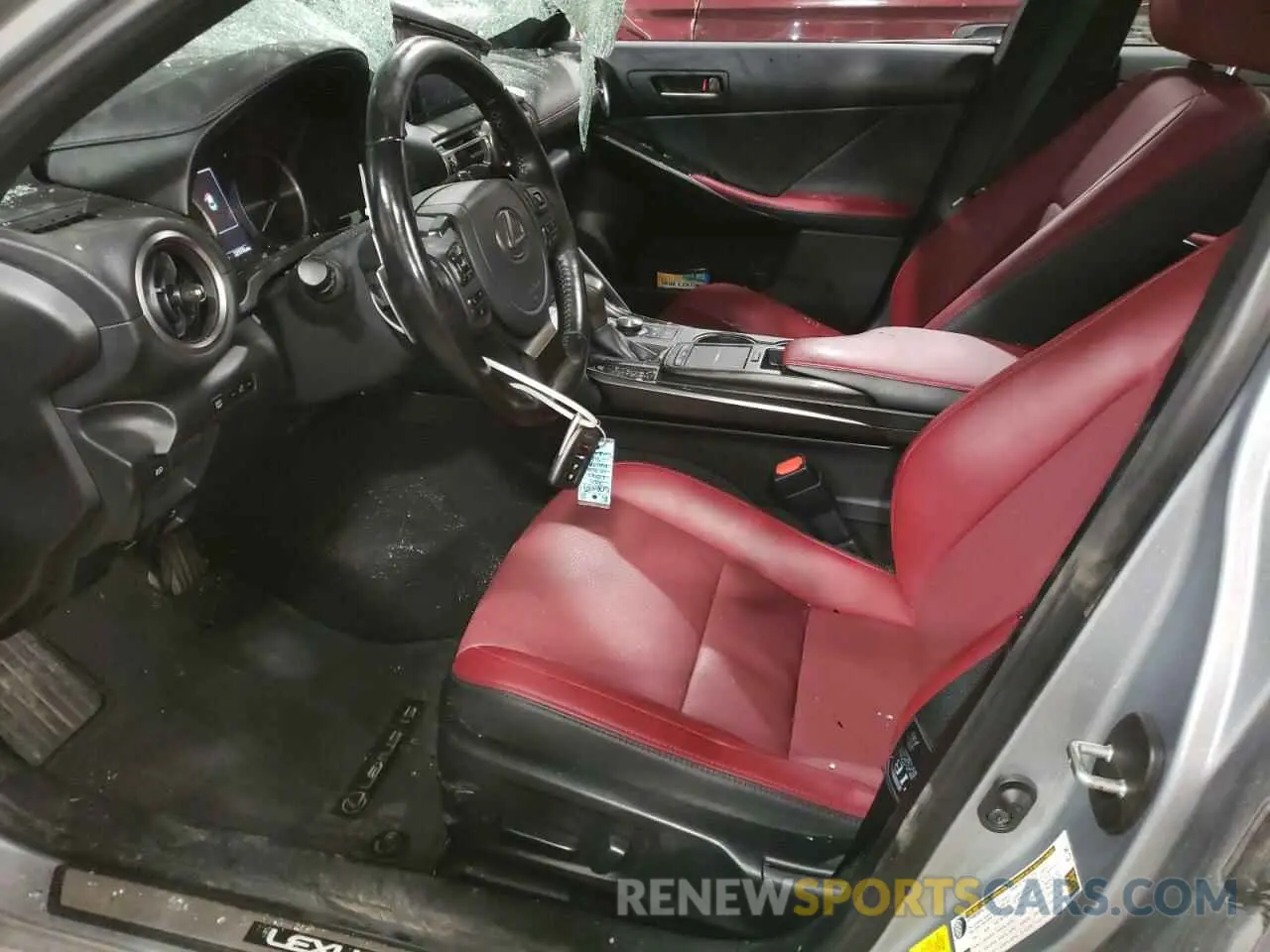 7 fotografías del automóvil dañado JTHC81F20M5047475 LEXUS IS 2021