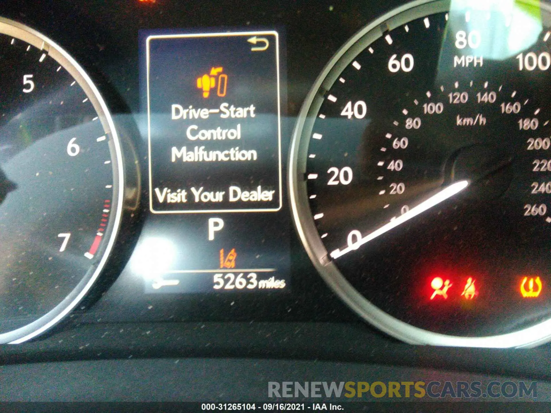 7 fotografías del automóvil dañado JTHC81F21M5046903 LEXUS IS 2021