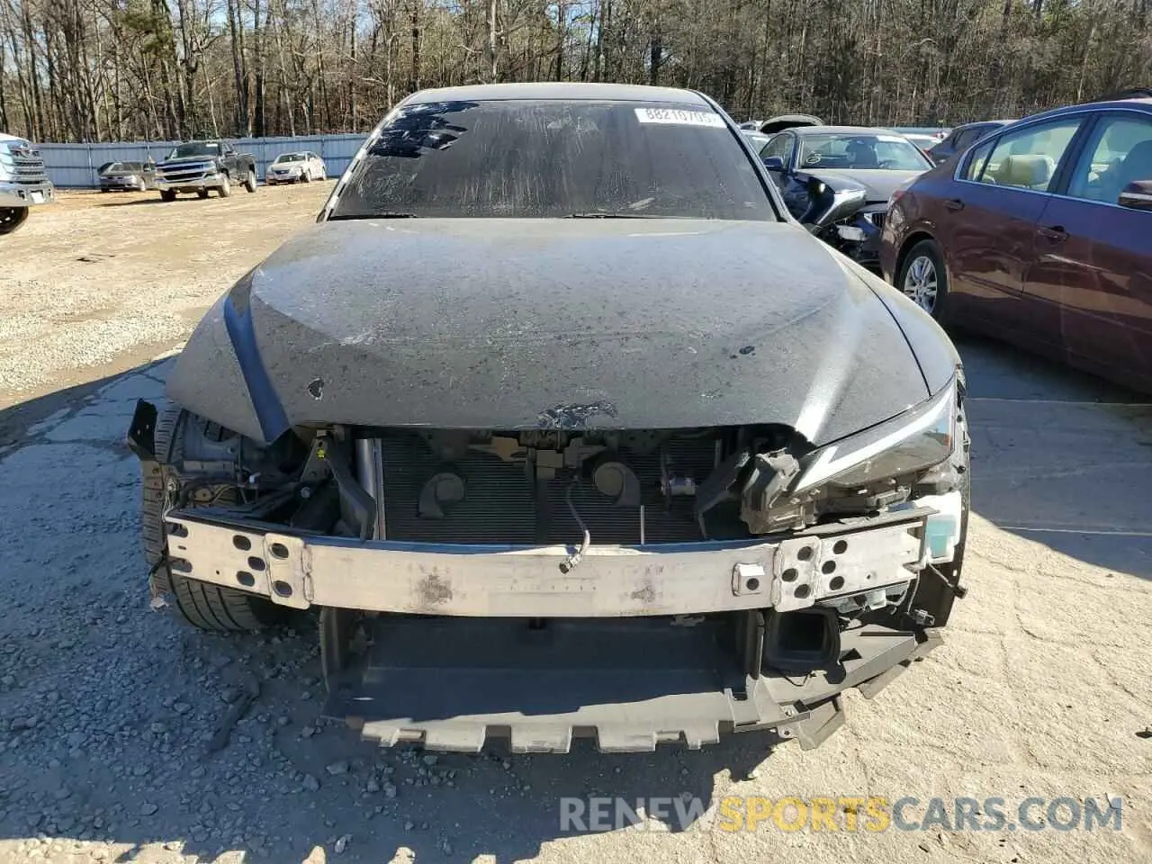 5 fotografías del automóvil dañado JTHC81F22M5047297 LEXUS IS 2021