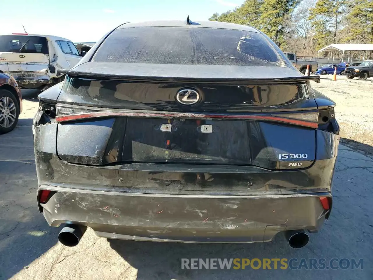 6 fotografías del automóvil dañado JTHC81F22M5047297 LEXUS IS 2021