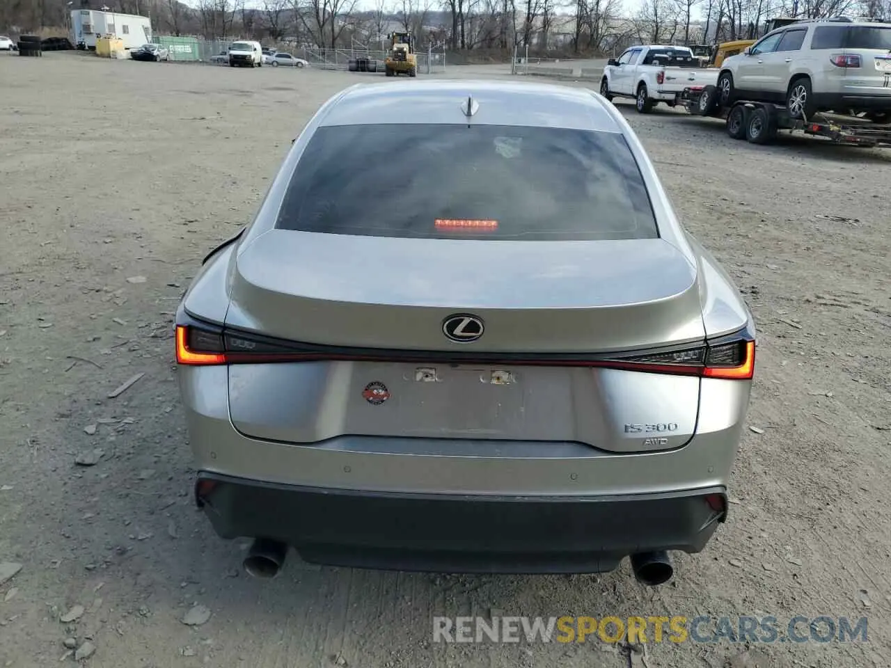 6 fotografías del automóvil dañado JTHC81F27M5044864 LEXUS IS 2021