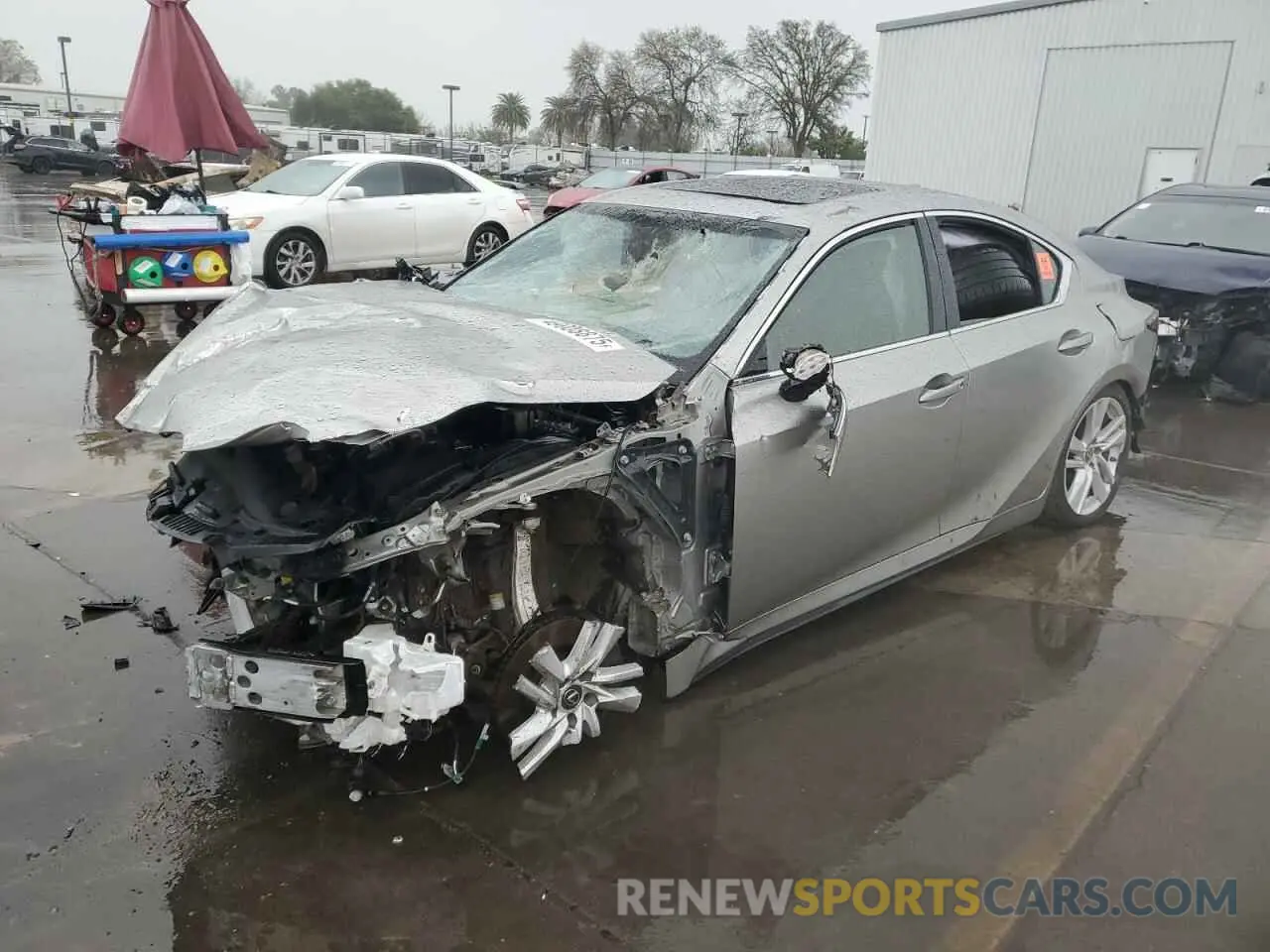 1 fotografías del automóvil dañado JTHCA1D23M5110057 LEXUS IS 2021