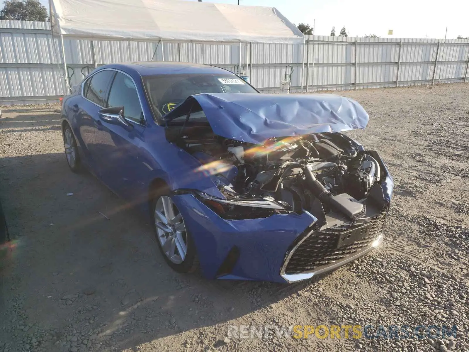 1 fotografías del automóvil dañado JTHCA1D27M5109509 LEXUS IS 2021