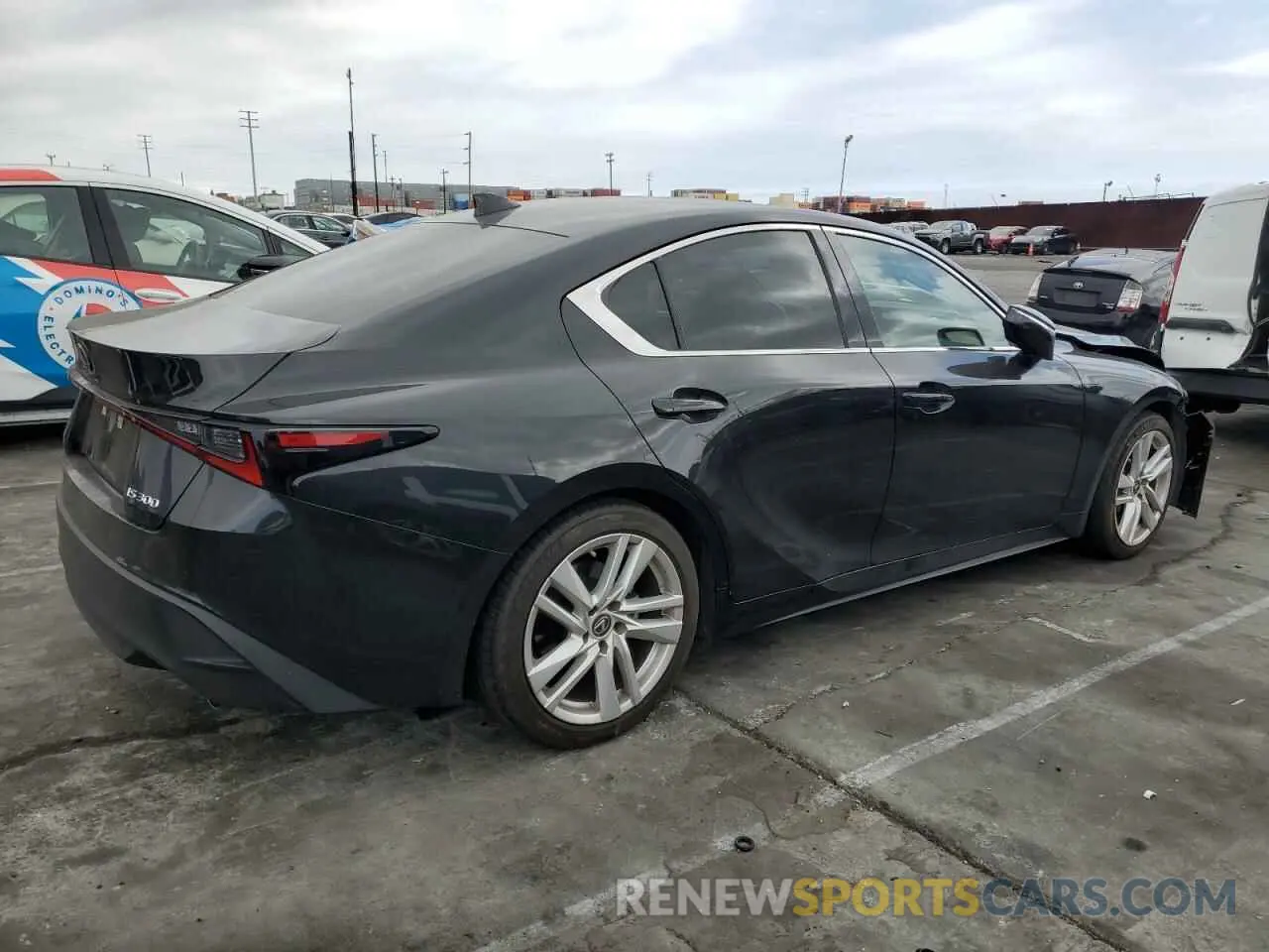 3 fotografías del automóvil dañado JTHCA1D28M5117103 LEXUS IS 2021