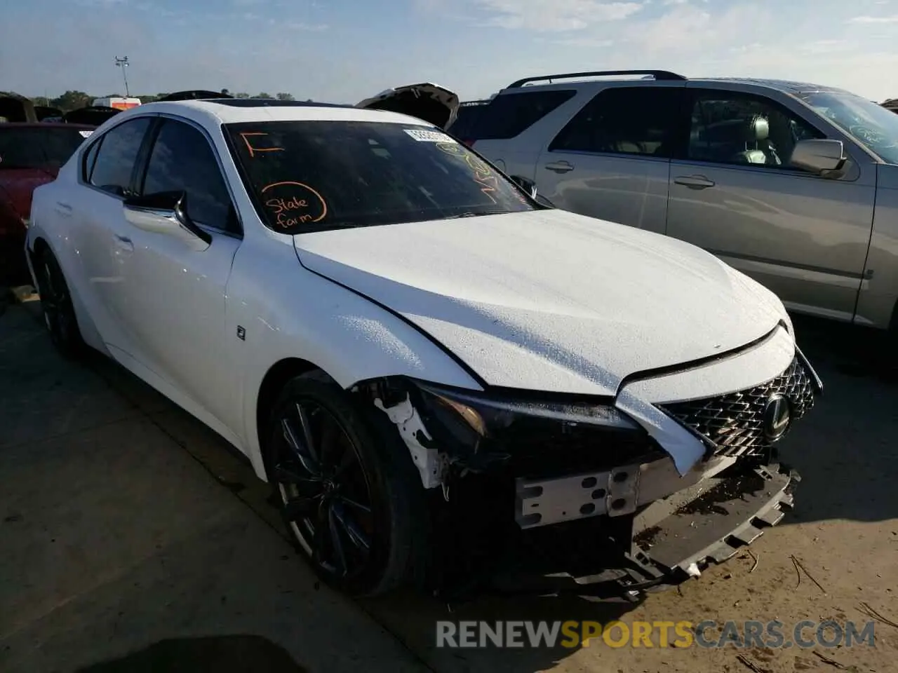 1 fotografías del automóvil dañado JTHGZ1B21M5043567 LEXUS IS 2021