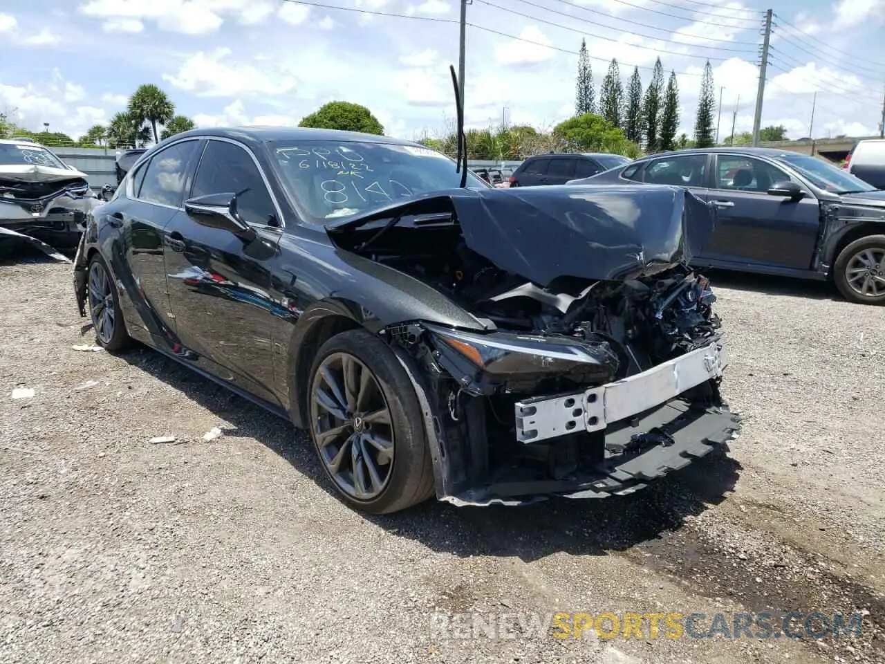 1 fotografías del automóvil dañado JTHGZ1B24M5048147 LEXUS IS 2021