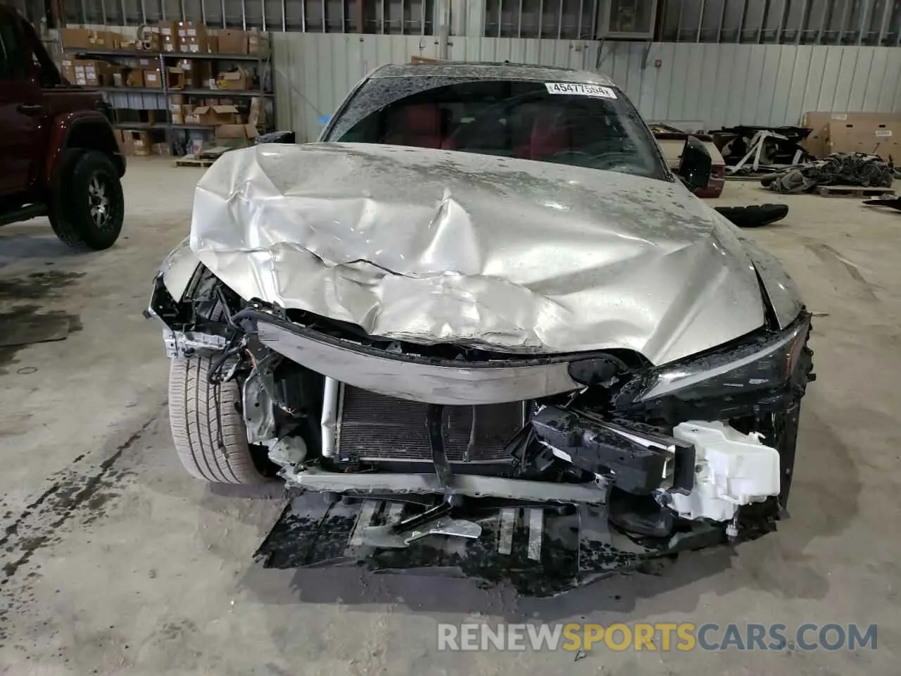 5 fotografías del automóvil dañado JTHGZ1B27M5048708 LEXUS IS 2021