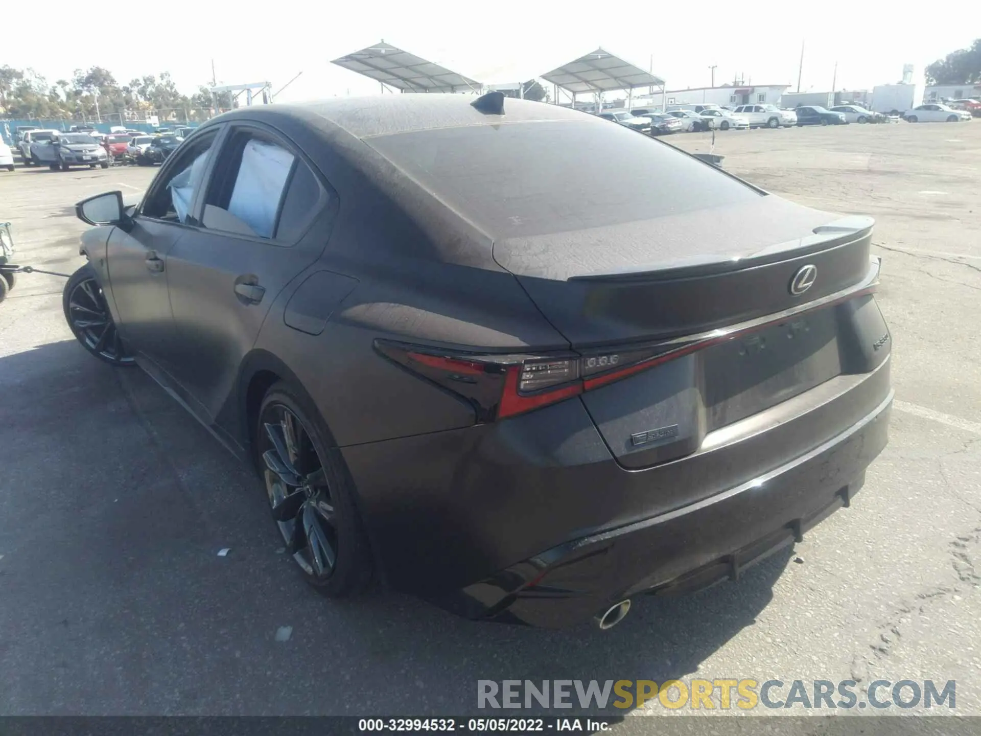 3 fotografías del automóvil dañado JTHGZ1B2XM5037153 LEXUS IS 2021